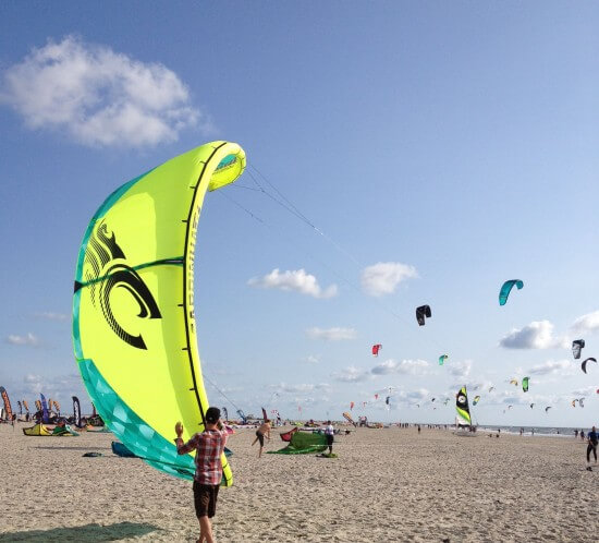 6073klein - St.Peter Ording – Kiteboarding im August