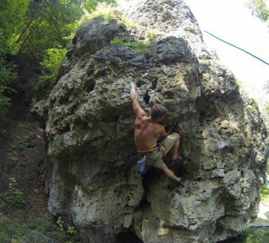 Climbing strenght is to be found in serenity