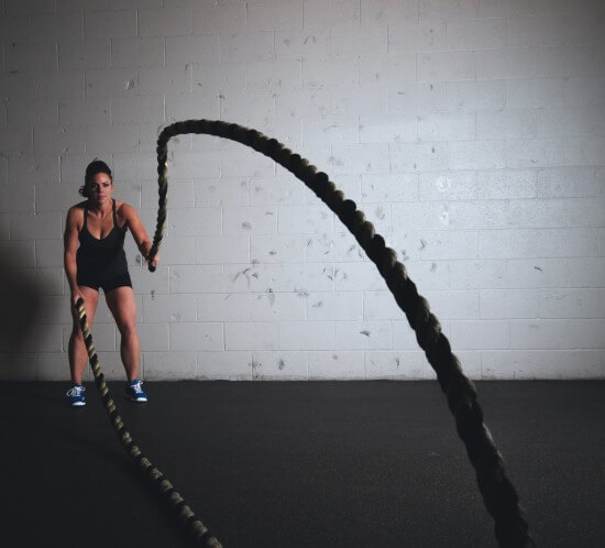 Training - Battle Rope Zirkel