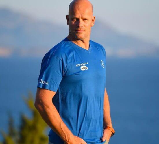 Windsurf-Profi Bernd Flessner am Spot