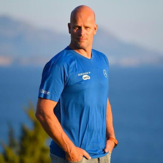 Windsurf-Profi Bernd Flessner am Spot