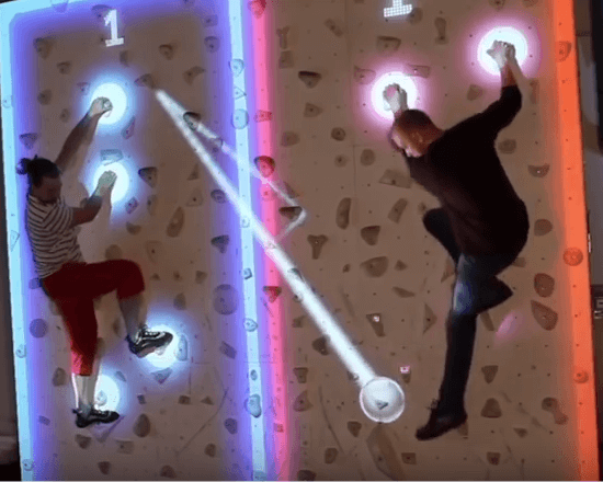 Climbing Wall - Augmented Climbing Wall: Die Kletterwand für Gamer