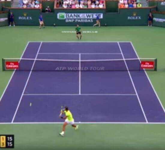 BNP - Dominic Thiem – einer der stärksten Angreifer der BNP Paribas Open
