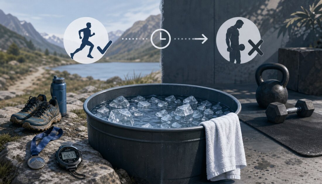 Baño de hielo: cuándo la inmersión en frío ayuda a la recuperación y cuándo la frena